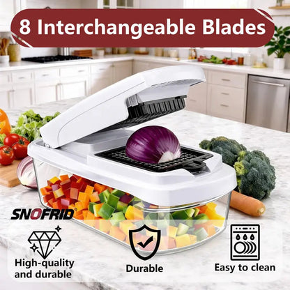 Snofrid Multifunction Vegetable Chopper, Kitchen Slicer, Dicer & Grater