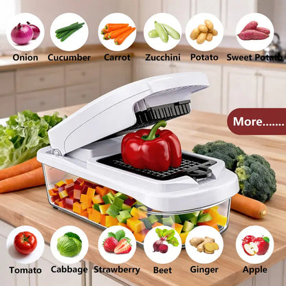 Snofrid Multifunction Vegetable Chopper, Kitchen Slicer, Dicer & Grater