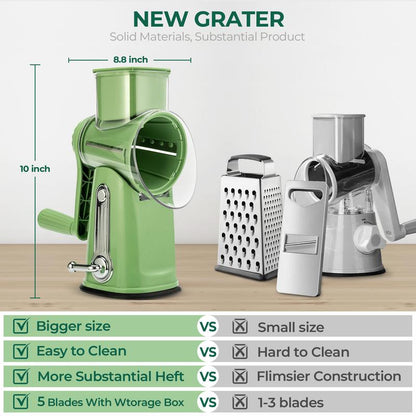 SUSTEAS Multi-Purpose Hand Grater, Kitchen Tool for Cheese, Veggies & Fruits