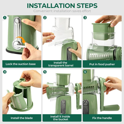SUSTEAS Multi-Purpose Hand Grater, Kitchen Tool for Cheese, Veggies & Fruits
